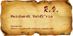 Reichardt Valéria névjegykártya